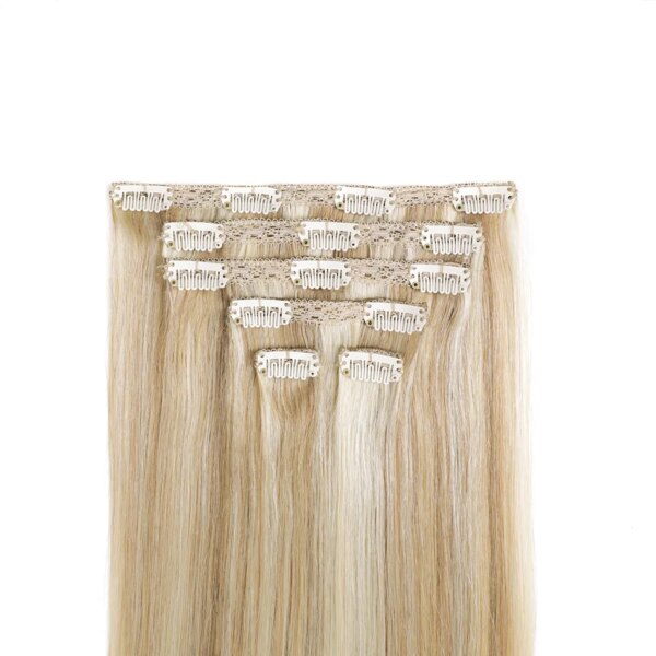 extension cheveux naturels à Clip, postiche lisse, postiche