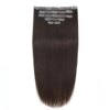 extension cheveux naturels lisses avec clips, couleur blond doré
