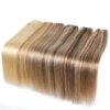 meche bresilienne naturelles Remy lisses à reflets, ombré blond miel