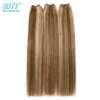 meche bresilienne naturelles Remy lisses à reflets, ombré blond miel