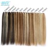 meche bresilienne naturelles Remy lisses à reflets, ombré blond miel