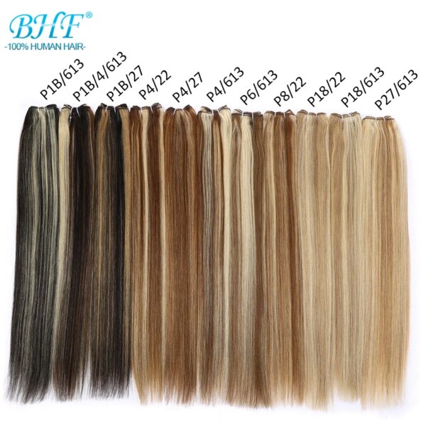 meche bresilienne naturelles Remy lisses à reflets, ombré blond miel
