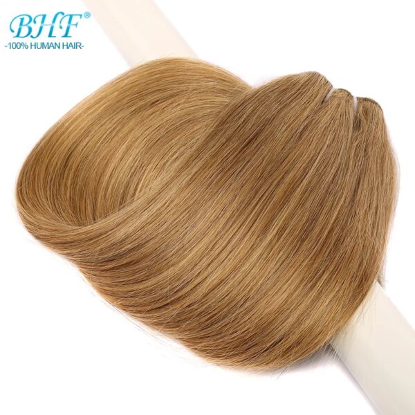 meche bresilienne naturelles Remy lisses à reflets, ombré blond miel