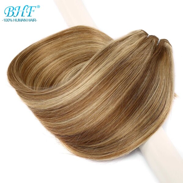 meche bresilienne naturelles Remy lisses à reflets, ombré blond miel
