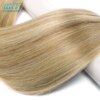 meche bresilienne naturelles Remy lisses à reflets, ombré blond miel