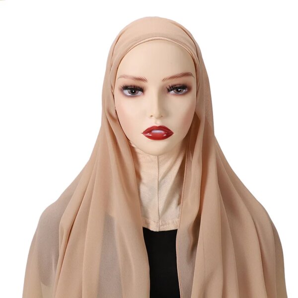 Bonnet Hijab avec Bonnet pour femmes, couvre-cou, Turban, sous-écharpe
