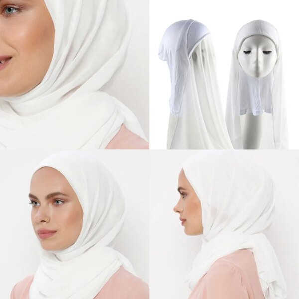 Bonnet Hijab avec Bonnet pour femmes, couvre-cou, Turban, sous-écharpe