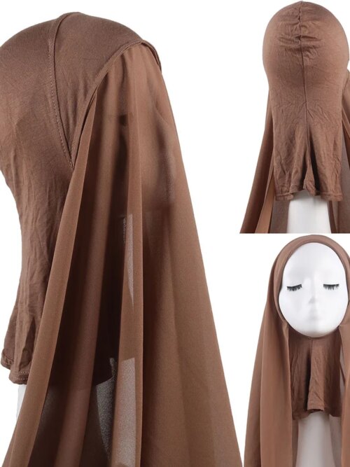 Bonnet Hijab avec Bonnet pour femmes, couvre-cou, Turban, sous-écharpe