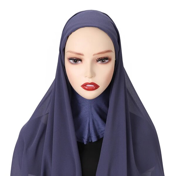 Bonnet Hijab avec Bonnet pour femmes, couvre-cou, Turban, sous-écharpe