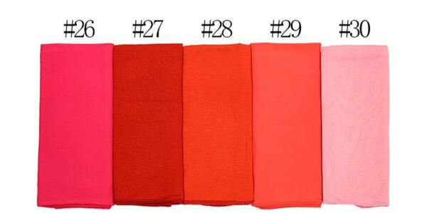 Hijab Musulman pour femmes, doux, de couleur unie, Bandana