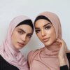 Abaya – foulard hijab en jersey de coton Modal, écharpe, turban absorbant