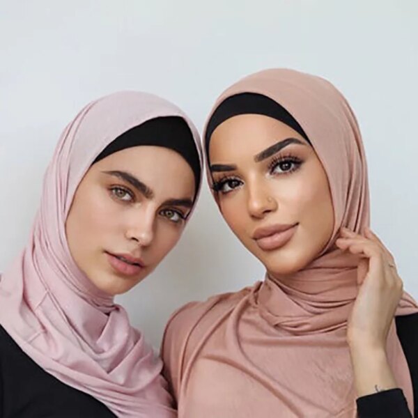 Abaya – foulard hijab en jersey de coton Modal, écharpe, turban absorbant