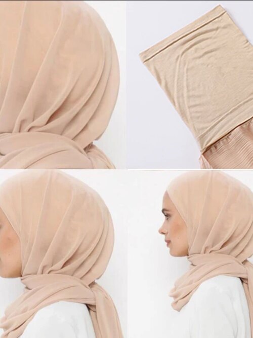 Hijab en mousseline de soie pour femmes musulmanes