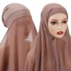 Hijab en mousseline de soie pour femmes musulmanes
