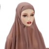 Hijab en mousseline de soie pour femmes musulmanes