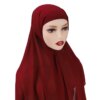 Hijab en mousseline de soie pour femmes musulmanes