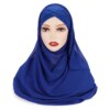 Hijab instantané en mousseline de soie avec bonnets en Jersey