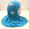 Hijab belle petite fille, hijab amira avec fleurs, pour enfants de 2 à 6 ans