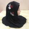 Hijab belle petite fille, hijab amira avec fleurs, pour enfants de 2 à 6 ans