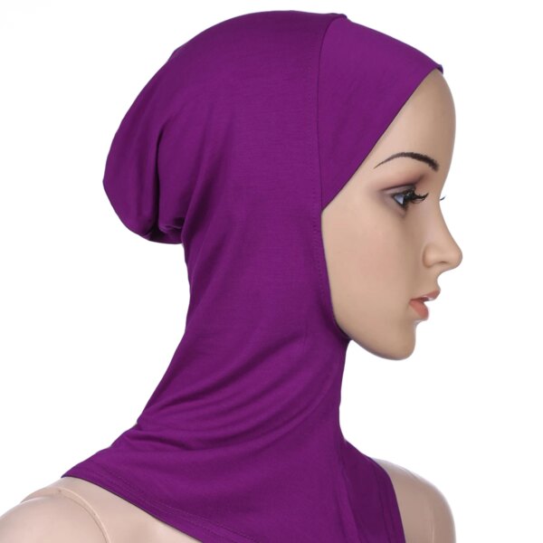Hijab Sous-foulard musulman pour femmes, casquette Hijab en Modal