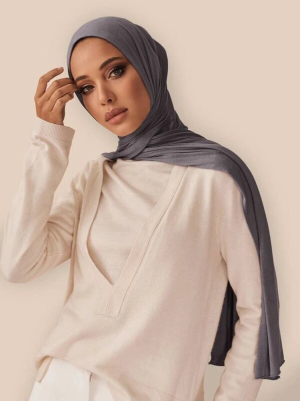 hijab jersey Écharpe Hijab en Jersey de coton pour femmes musulmanes