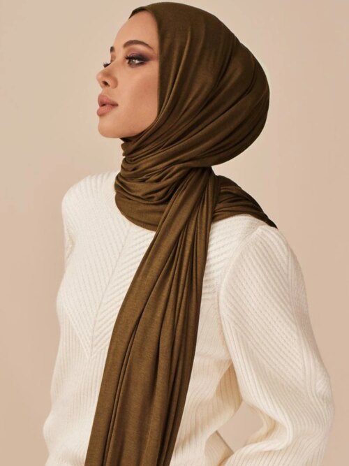 hijab jersey Écharpe Hijab en Jersey de coton pour femmes musulmanes