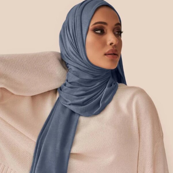hijab jersey Écharpe Hijab en Jersey de coton pour femmes musulmanes