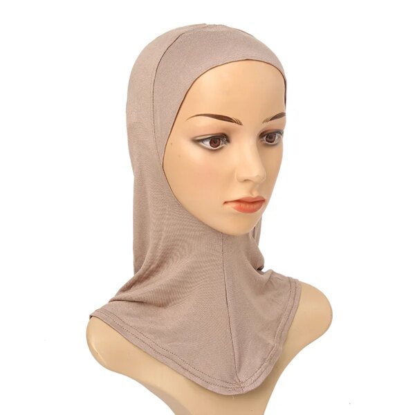 Hijab Turban musulman en coton, couverture complète, islamique