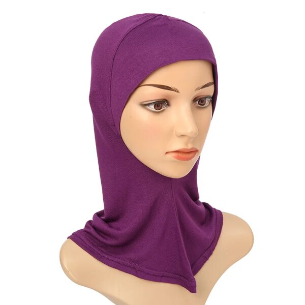 Hijab Turban musulman en coton, couverture complète, islamique