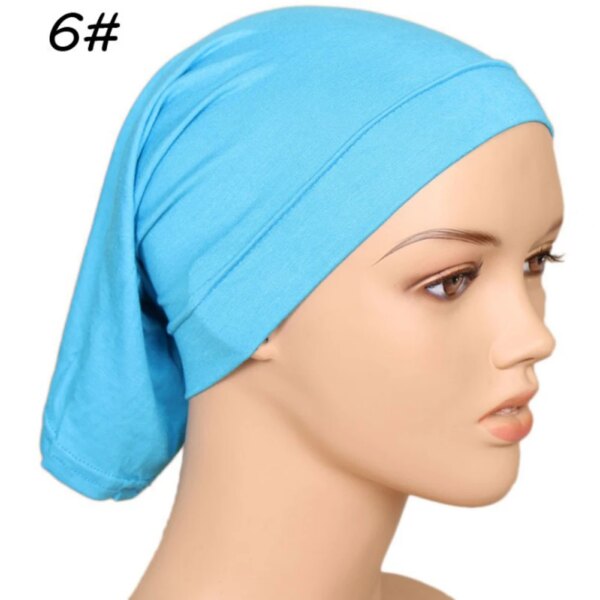Hijab Turban musulman en coton, couverture complète, islamique