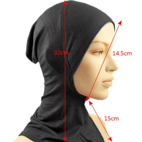 Hijab Couvre-tête Ninja musulman en coton pour femmes