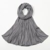 Hijab en Jersey de coton côtelé pour femmes, Long châle musulman