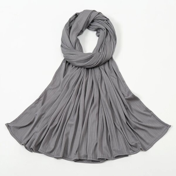 Hijab en Jersey de coton côtelé pour femmes, Long châle musulman