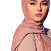 Hijab en Jersey de coton Modal pour femmes, longue écharpe, châle musulman