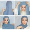 Hijab en mousseline de soie pour femmes musulmanes