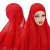 Hijab en mousseline de soie pour femmes musulmanes