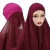 Hijab en mousseline de soie pour femmes musulmanes