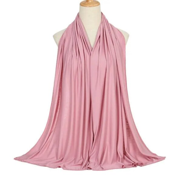 11501-a75cd4.jpg Hijab en Jersey de coton Modal pour femmes, longue écharpe, châle musulman