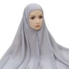 Hijab en mousseline de soie pour femmes musulmanes