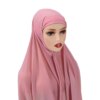 Hijab en mousseline de soie pour femmes, voile instantané