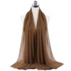 Foulard Hijab en mousseline de soie pour Femme, voile musulman
