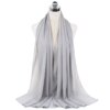 Foulard Hijab en mousseline de soie pour Femme, voile musulman