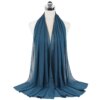 Foulard Hijab en mousseline de soie pour Femme, voile musulman