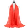 Foulard Hijab en mousseline de soie pour Femme, voile musulman