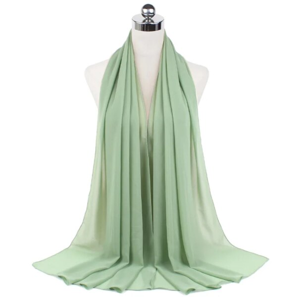 11885-a918b8.jpg Foulard Hijab en mousseline de soie pour Femme, voile musulman