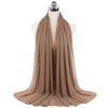 Foulard Hijab en mousseline de soie pour Femme, voile musulman