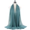 11890-384960.jpg Foulard Hijab en mousseline de soie pour Femme, voile musulman