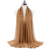 Foulard Hijab en mousseline de soie pour Femme, voile musulman