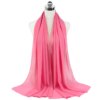 Foulard Hijab en mousseline de soie pour Femme, voile musulman
