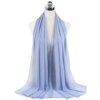 Foulard Hijab en mousseline de soie pour Femme, voile musulman